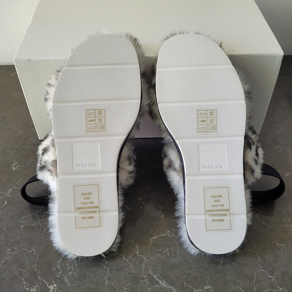 $39 NWT (7) Dolce Vita Pochy Faux Fur Slingback Slipper - Picture 8 of 11